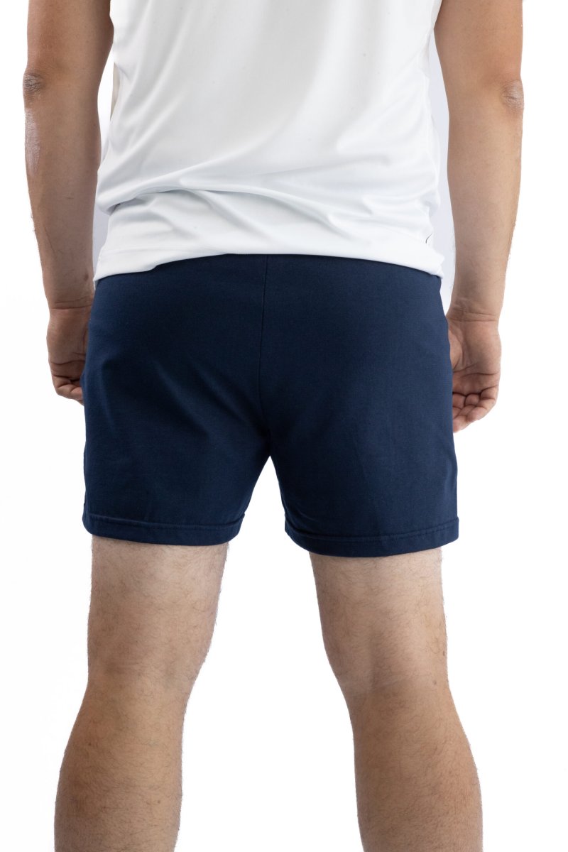 Short Homme – Uni A – Bleu Marine / Rose – Image 3